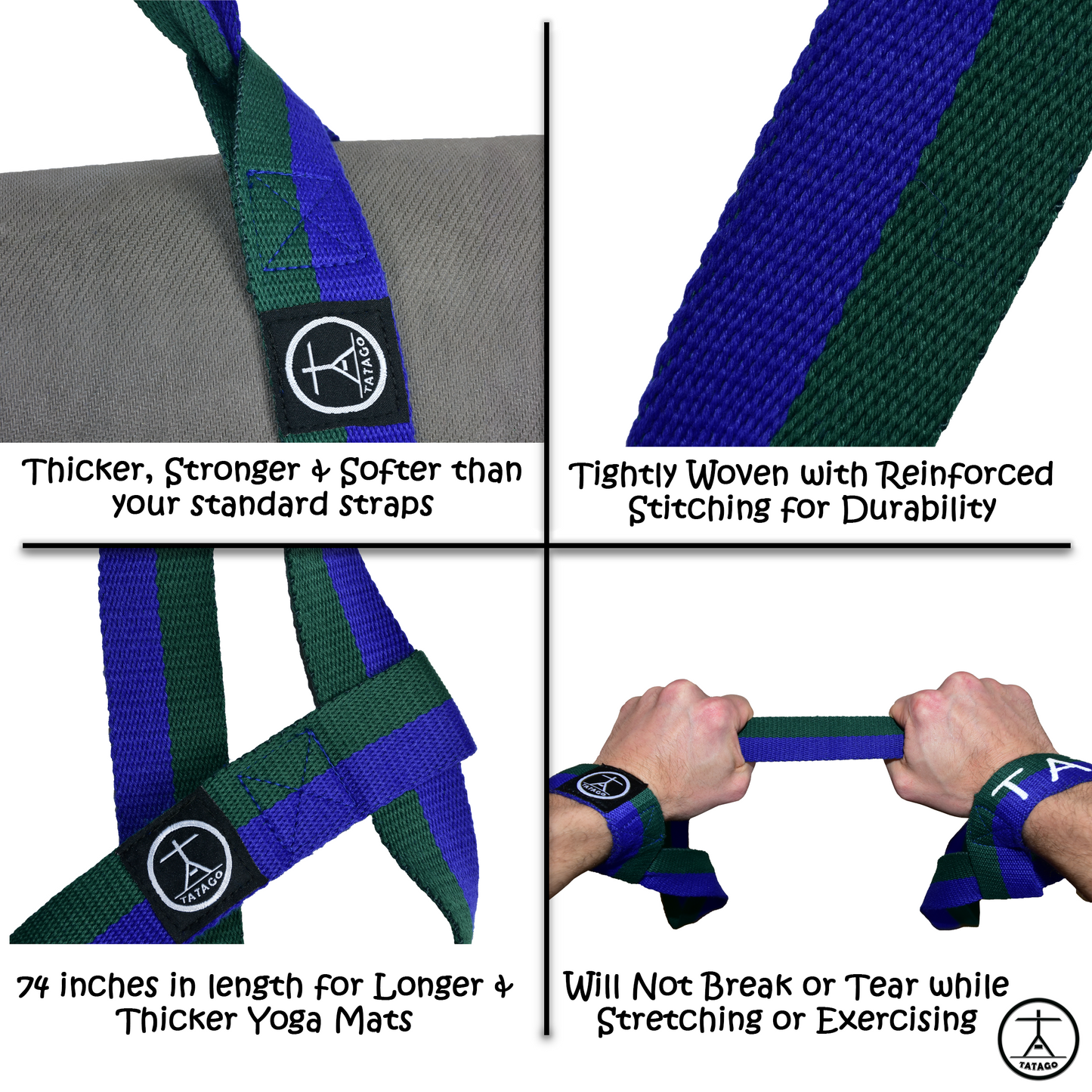 Durable mat carrying strap for convenience