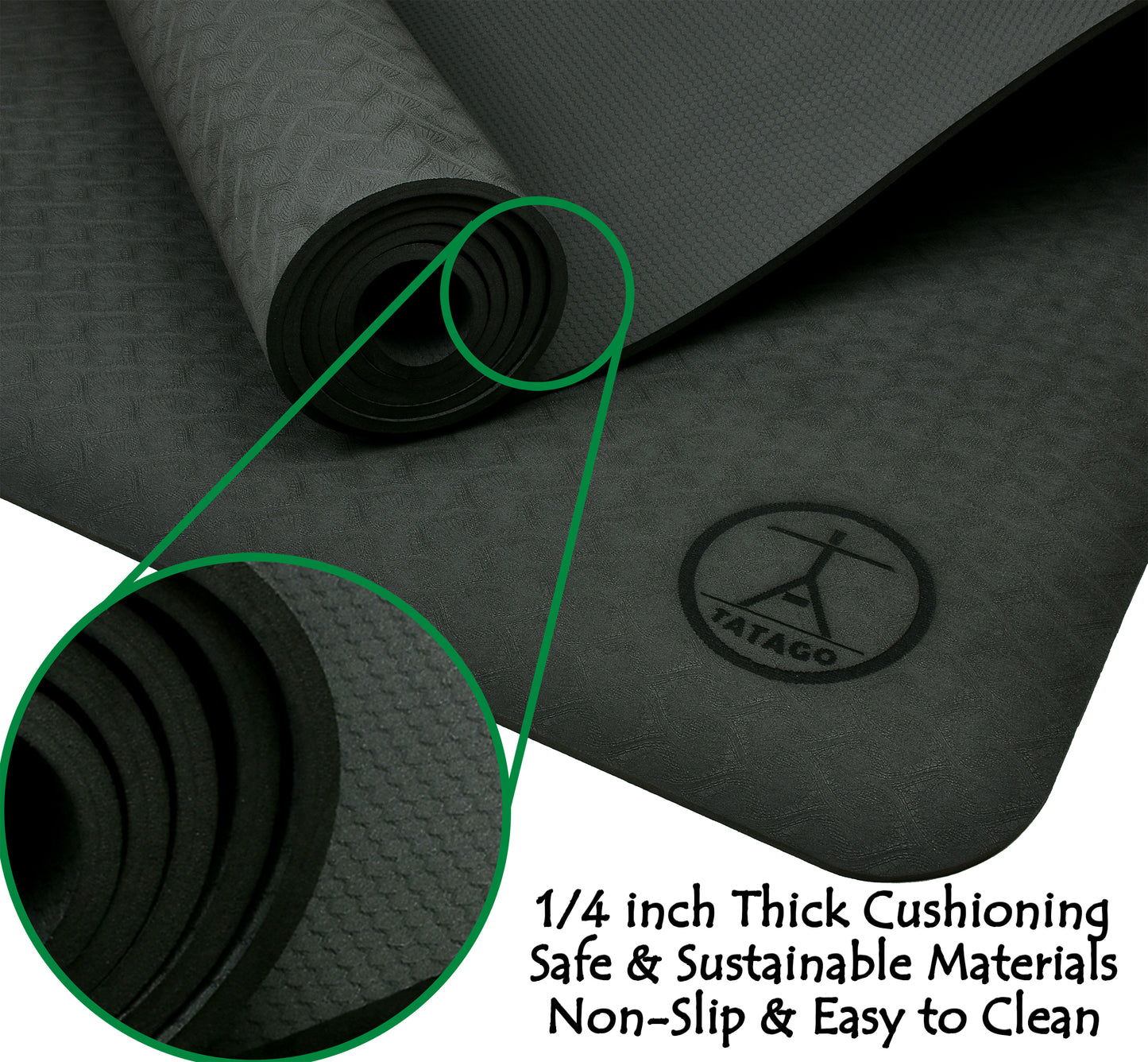 thick and wide yoga mat