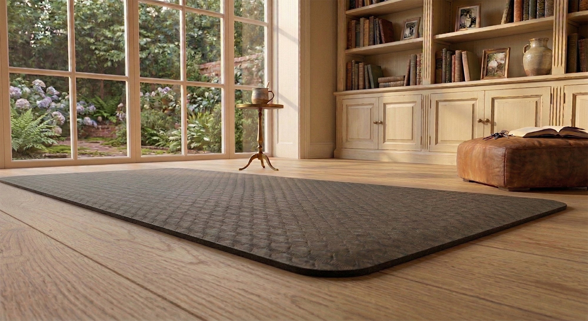 6mm yoga mat on floor in a home setting