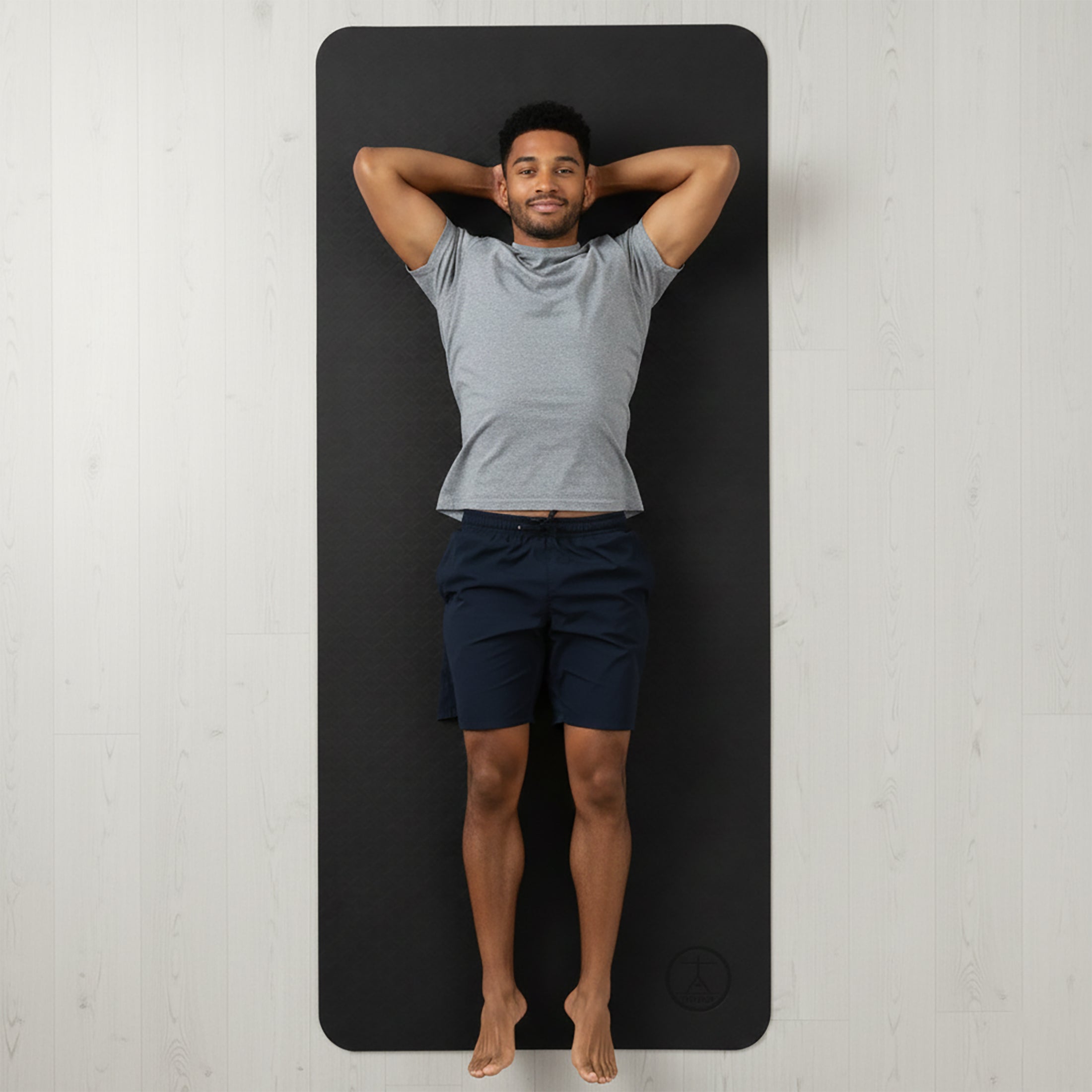 Rolled extra long and wide yoga mat 84 inch big exercise mat for tall people lightweight and durable