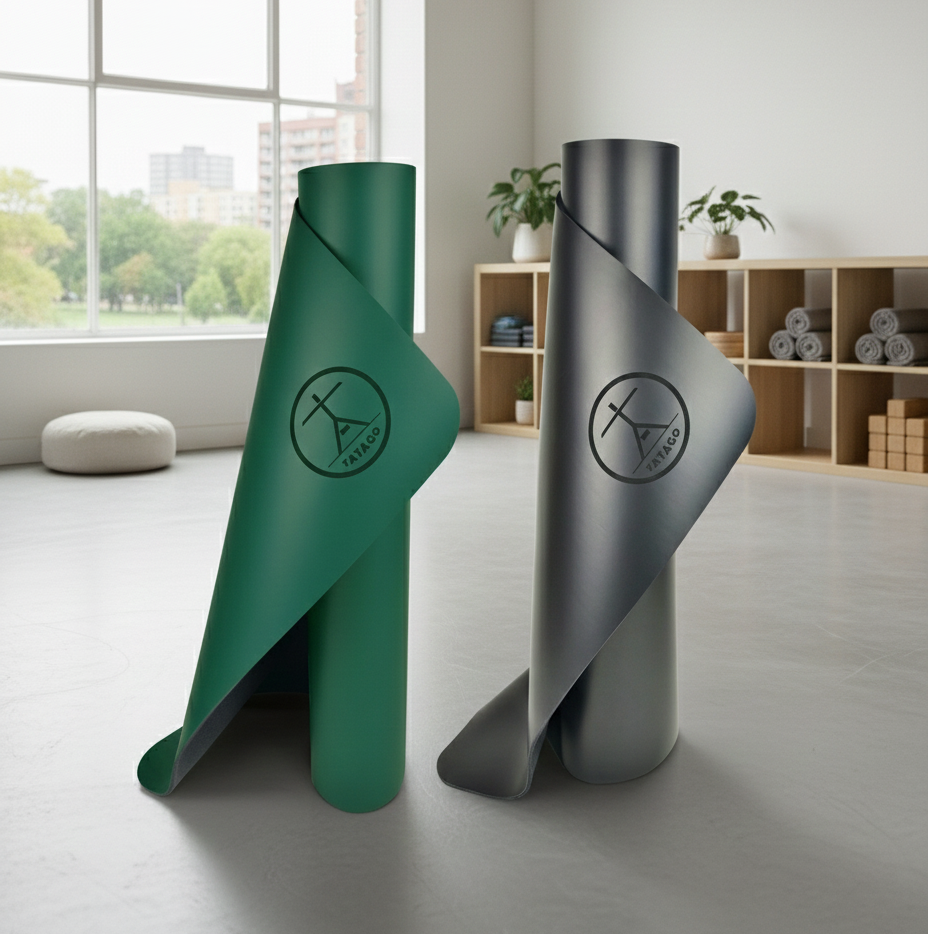 natural rubber extra large yoga mat for hot yoga and Pilates