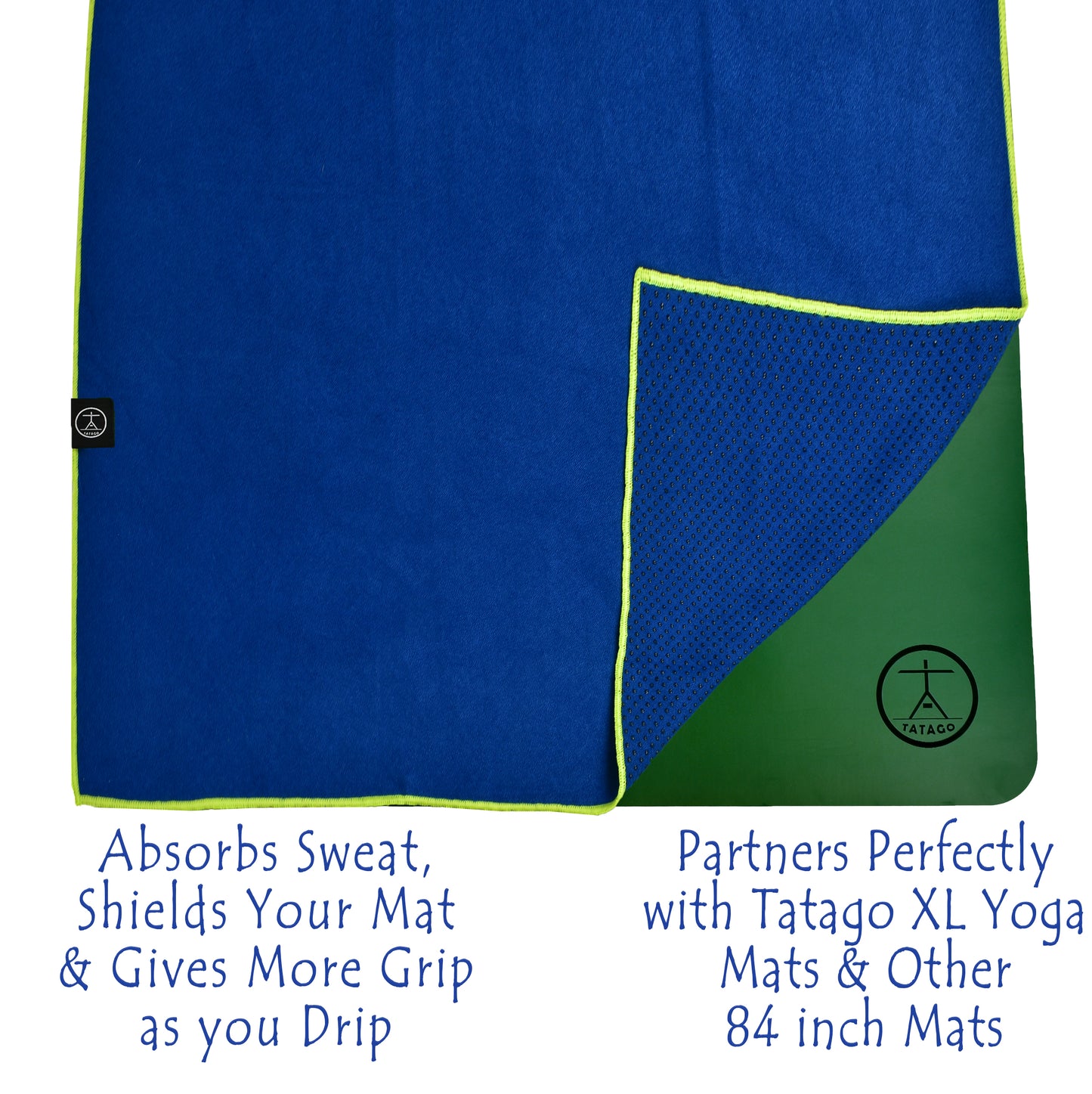 84" Yoga Mat Towel  (Azuloro)