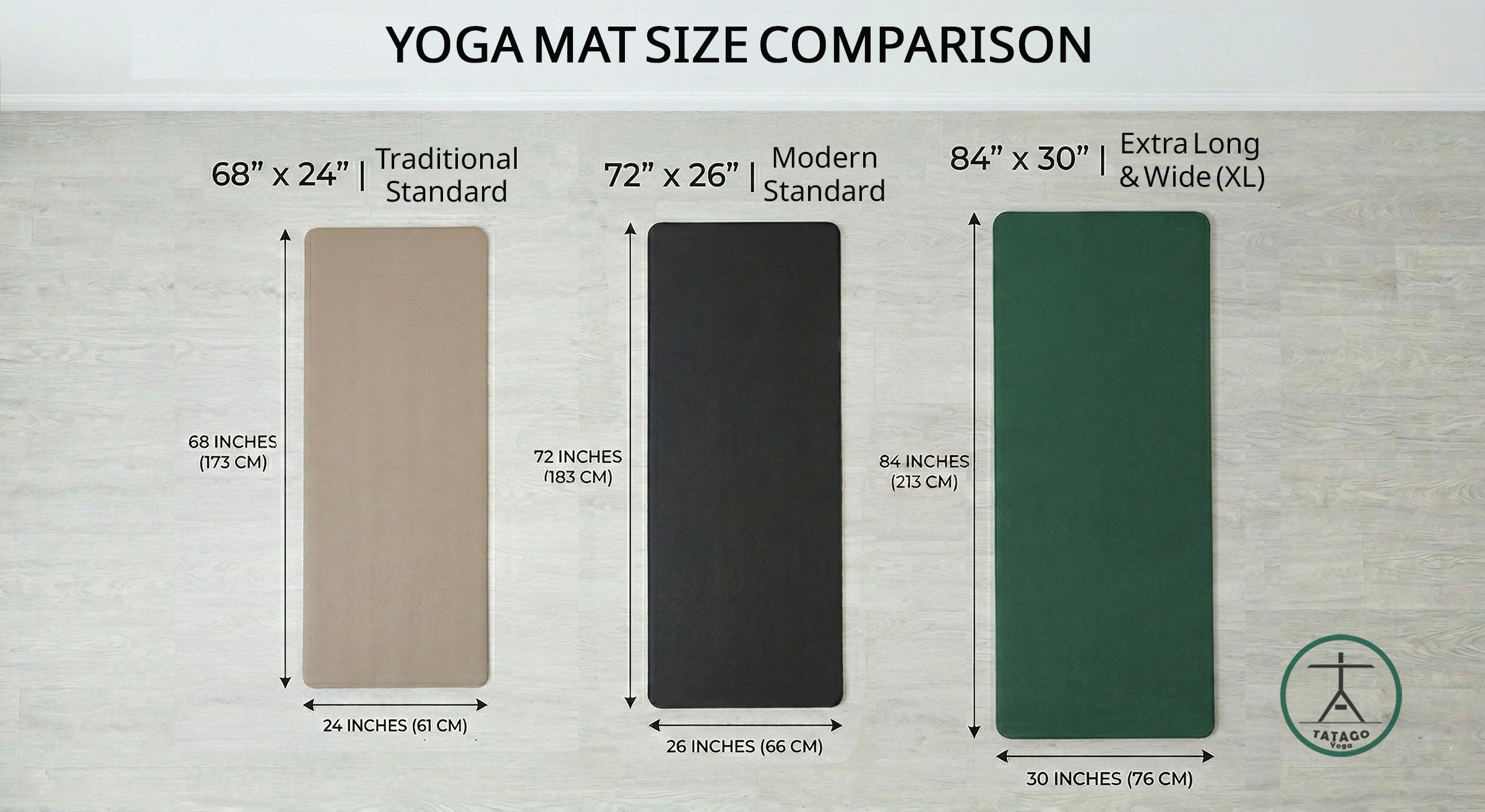 The Complete Guide to Yoga Mat Size & Dimensions Tatagoyoga