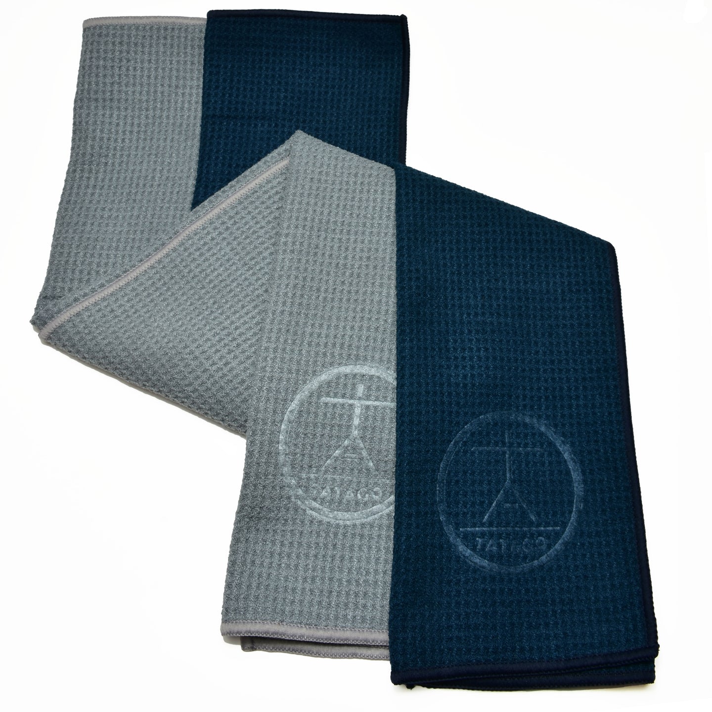 gray and blue microbiber sweat rags open displayed together. Multicolor (2-Pack)