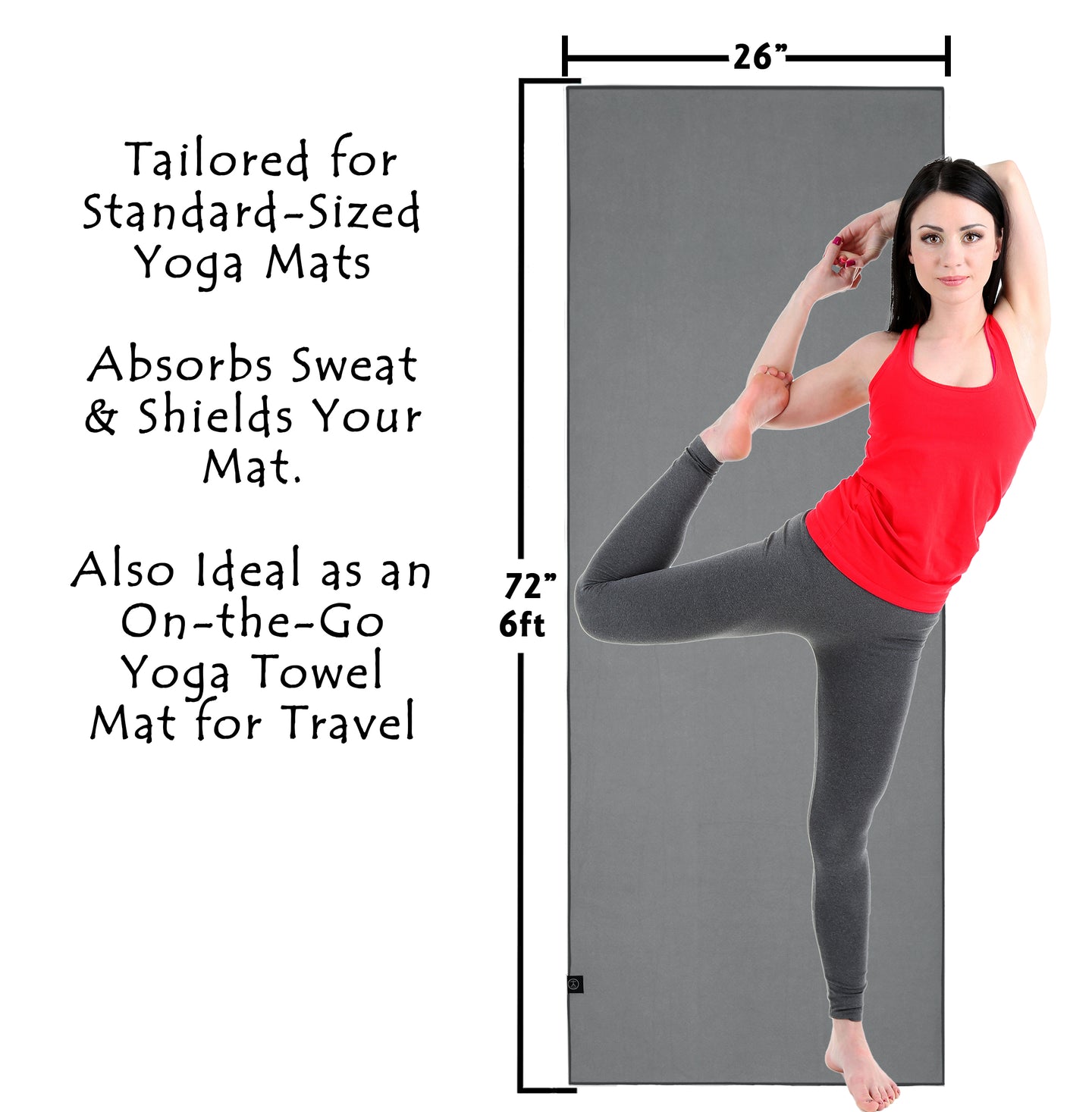 yoga mat towel non slip for hot yoga